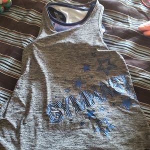 Justice gymnast tank and shorts